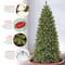 7.5 ft. Pre-lit Hinged Lehigh Valley Pine Slim Artificial Christmas Tree, Dual LED Lights
